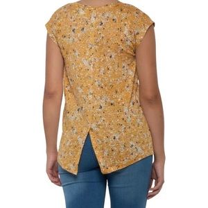 Rachel Zoe Sleeveless Printed Yellow Shirt